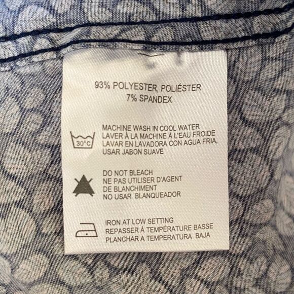 NWT Heritage by Report Collection Floral Printed Button-Down Shirt Men's XL Blue - Picture 13 of 15